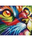 Gato de Colores (Pintura Diamante)
