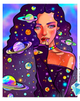Chica del Espacio (Pintura Diamante)