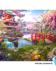 Templo del Cerezo (Pintura Diamante)