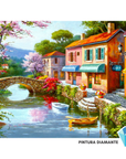 Tiendas Junto al Canal (Pintura Diamante)