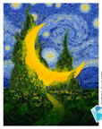 Luna Van Gogh (Pintura Diamante)
