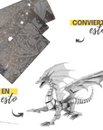 Dragón Plateado (Puzzle 3D)