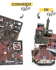 La Madriguera - Harry Potter (Puzzle 3D a color)