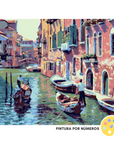Góndolas en Venecia (Pintura por Números)