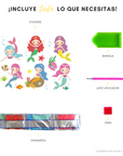 Sirenas (Stickers con diamantes)