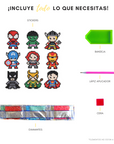 Superhéroes (Stickers con diamantes)