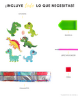 Dinosaurios (Stickers con diamantes)