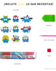 Monstruos (Stickers con diamantes)
