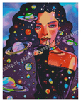 Chica del Espacio (Pintura Diamante)
