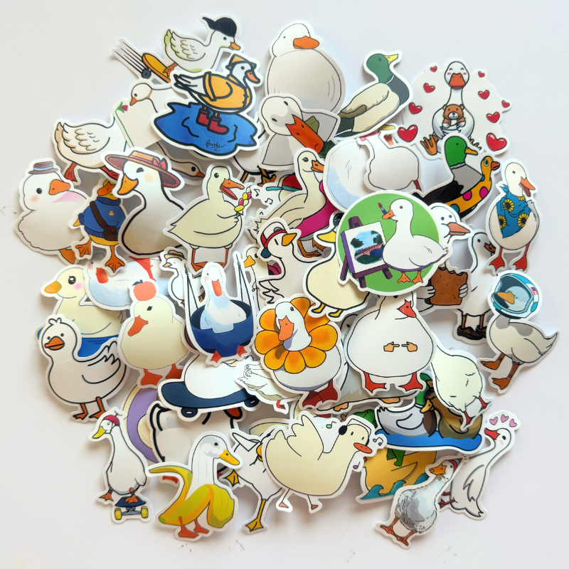 Patintero Sticker 🦆 Pack de Stickers Pato | 50 Diseños Divertidos para Decorar Todo ...