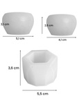 Set 3 maceteros (Moldes)