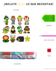 Mario Bros (Stickers con diamantes)