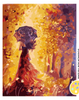 Mujer en Otoño (Pintura por Números)