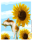 Siesta entre Girasoles (Pintura por Números)